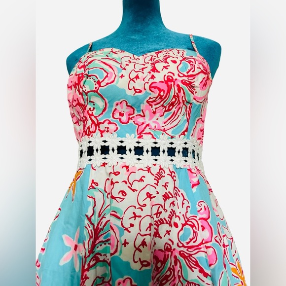 Lilly Pulitzer Dress | Lilly Pulitzer Lenore dress | Spaghetti strap | vacation - Picture 4 of 15